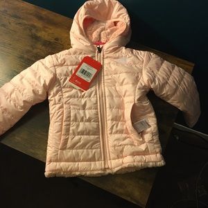 3T Northface Mossbud pink winter coat NWT